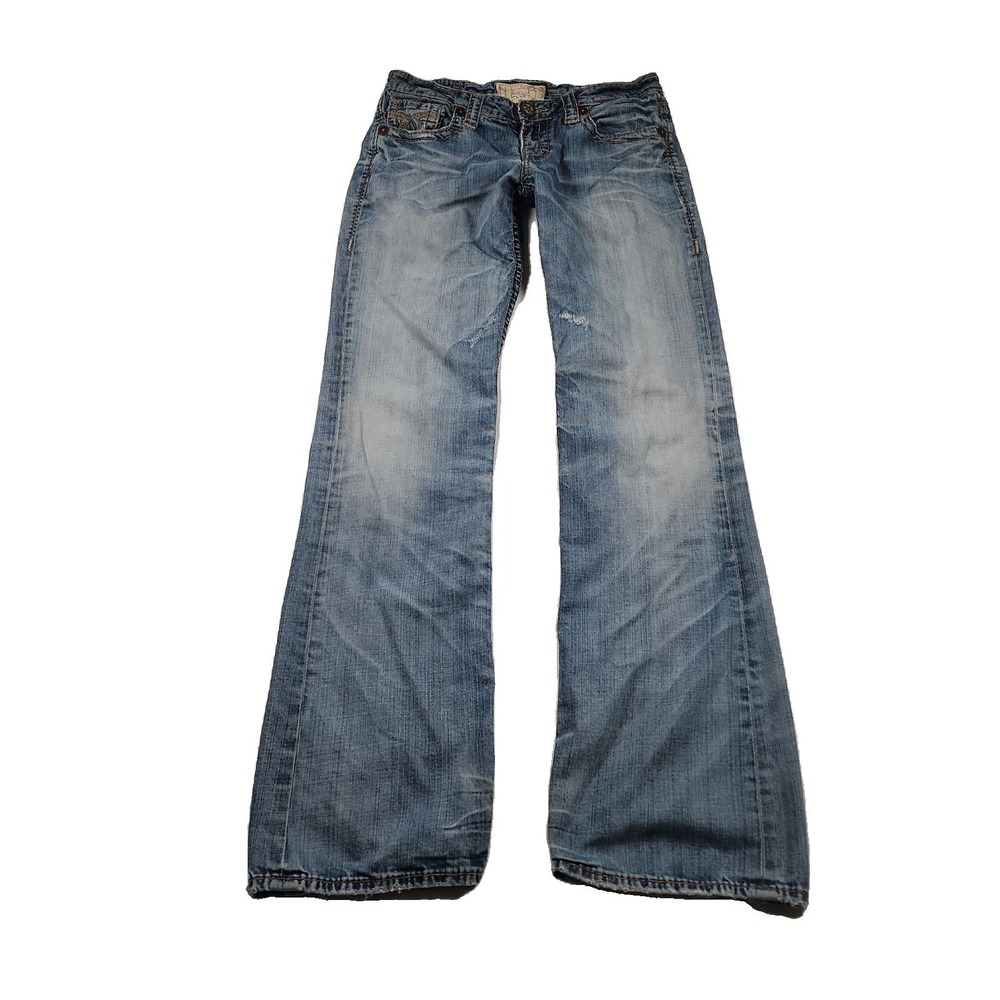 Y2K Big Star Jeans Womens 30 XL Tall Liv Low Rise Bootcut Flare Vintage Western